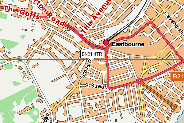 Map of THE ART HOUSE (EASTBOURNE) LIMITED at district scale