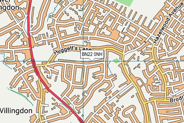 BN22 0NH map - OS VectorMap District (Ordnance Survey)
