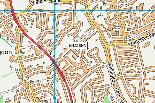 BN22 0NN map - OS VectorMap District (Ordnance Survey)