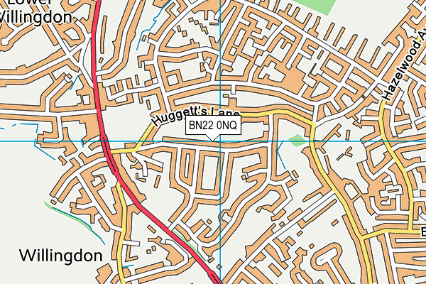 BN22 0NQ map - OS VectorMap District (Ordnance Survey)