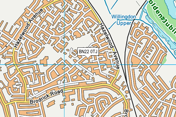 BN22 0TJ map - OS VectorMap District (Ordnance Survey)
