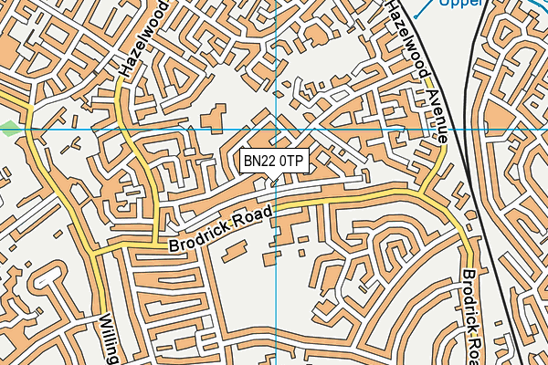 BN22 0TP map - OS VectorMap District (Ordnance Survey)