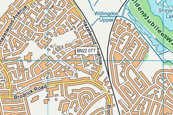 BN22 0TT map - OS VectorMap District (Ordnance Survey)