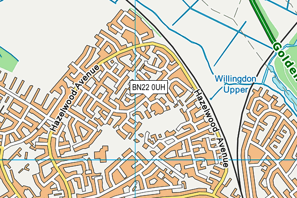 BN22 0UH map - OS VectorMap District (Ordnance Survey)