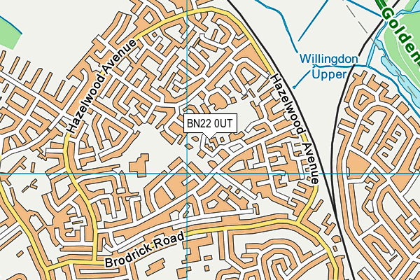 BN22 0UT map - OS VectorMap District (Ordnance Survey)