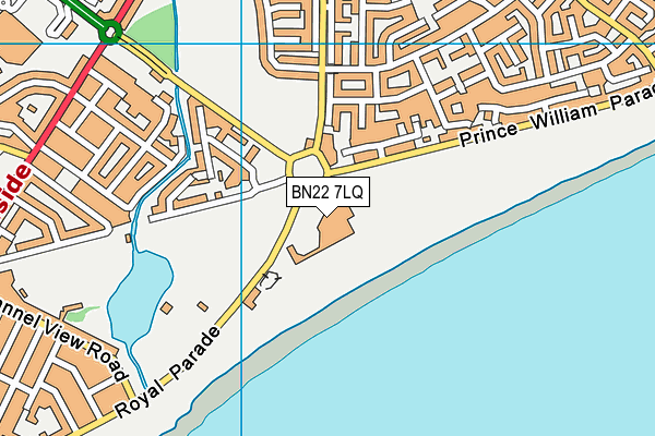 BN22 7LQ map - OS VectorMap District (Ordnance Survey)