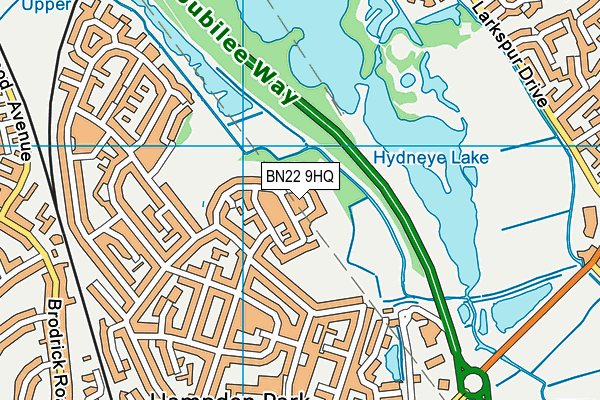 BN22 9HQ map - OS VectorMap District (Ordnance Survey)