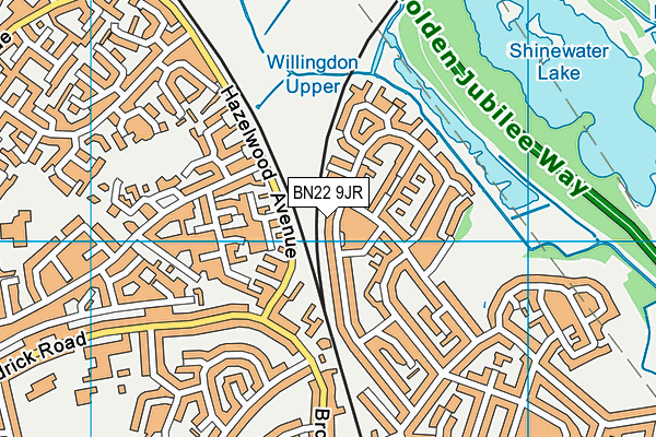 BN22 9JR map - OS VectorMap District (Ordnance Survey)