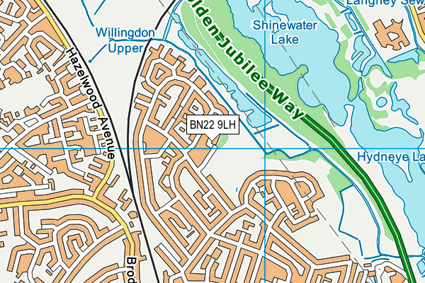 BN22 9LH map - OS VectorMap District (Ordnance Survey)