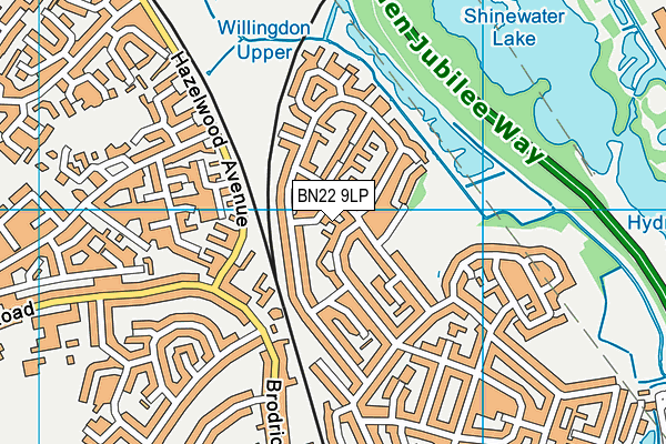 BN22 9LP map - OS VectorMap District (Ordnance Survey)