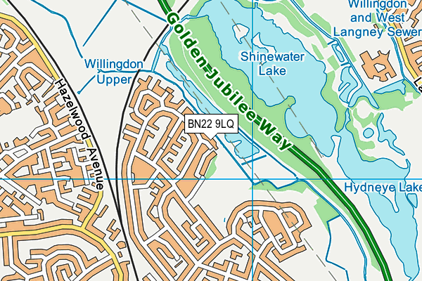 BN22 9LQ map - OS VectorMap District (Ordnance Survey)