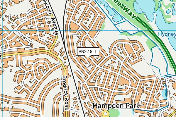 BN22 9LT map - OS VectorMap District (Ordnance Survey)