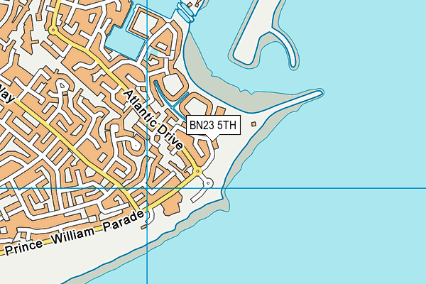 BN23 5TH map - OS VectorMap District (Ordnance Survey)