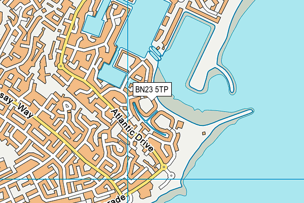 BN23 5TP map - OS VectorMap District (Ordnance Survey)