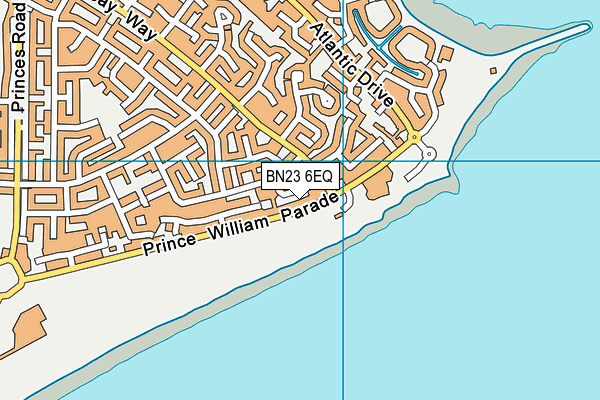 BN23 6EQ map - OS VectorMap District (Ordnance Survey)