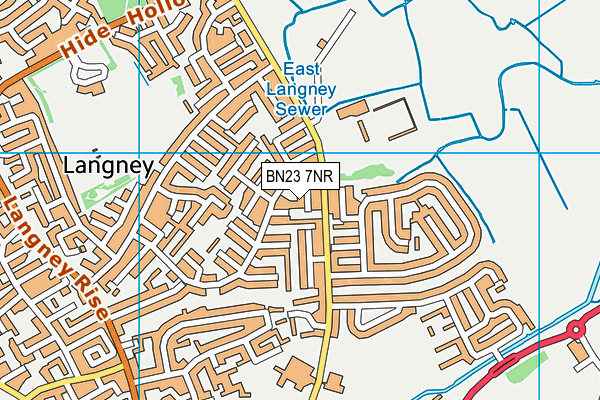 BN23 7NR map - OS VectorMap District (Ordnance Survey)