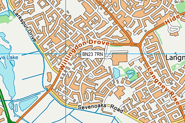 BN23 7RN map - OS VectorMap District (Ordnance Survey)