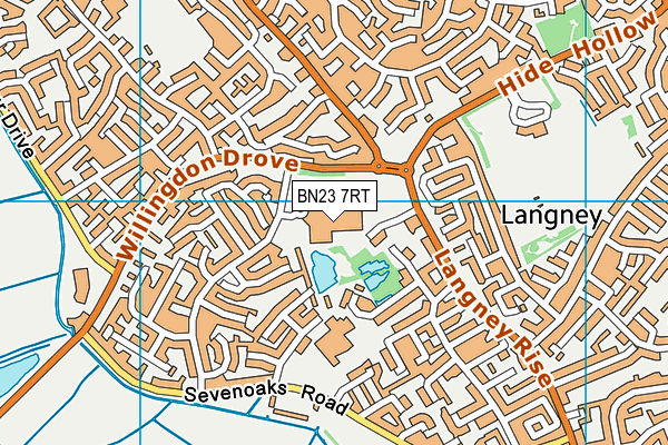 Snap Fitness (Eastbourne) map (BN23 7RT) - OS VectorMap District (Ordnance Survey)