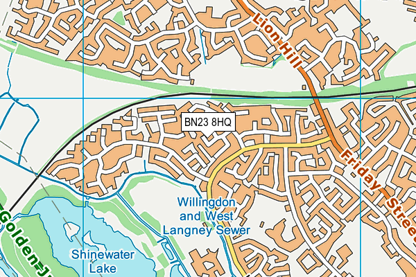 BN23 8HQ map - OS VectorMap District (Ordnance Survey)