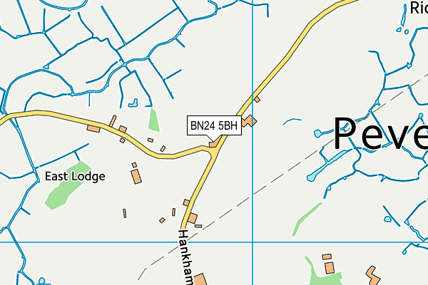 BN24 5BH map - OS VectorMap District (Ordnance Survey)