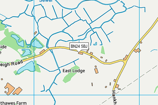 BN24 5BJ map - OS VectorMap District (Ordnance Survey)