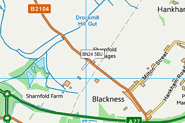 BN24 5BU map - OS VectorMap District (Ordnance Survey)