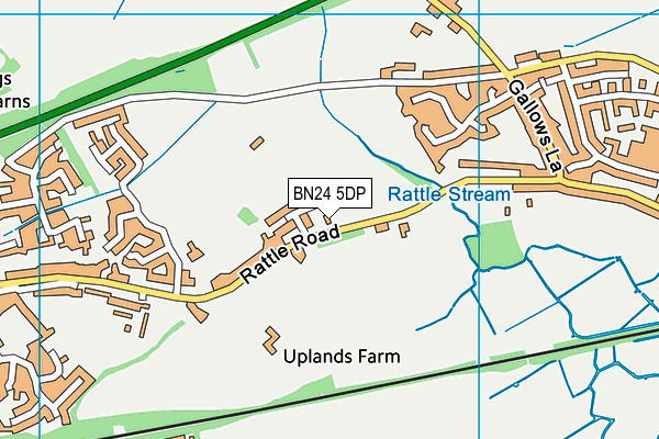 BN24 5DP map - OS VectorMap District (Ordnance Survey)