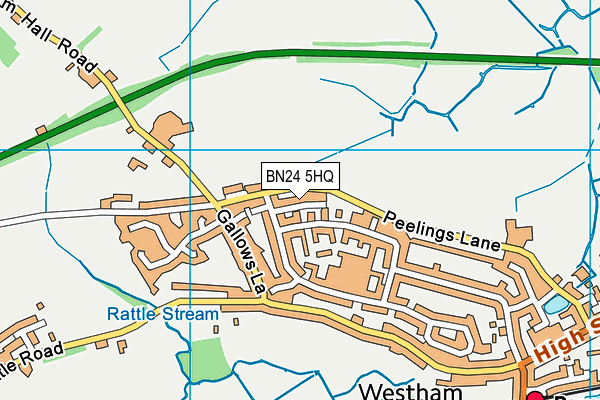 BN24 5HQ map - OS VectorMap District (Ordnance Survey)