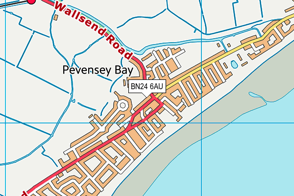 Map of PEVENSEY COMMUNITY LIBRARY CIC at district scale