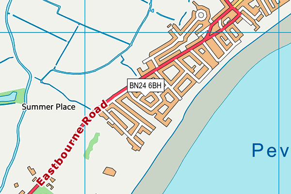 BN24 6BH map - OS VectorMap District (Ordnance Survey)