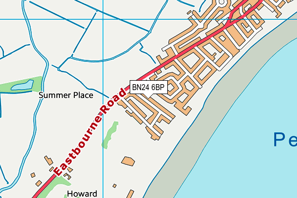 BN24 6BP map - OS VectorMap District (Ordnance Survey)