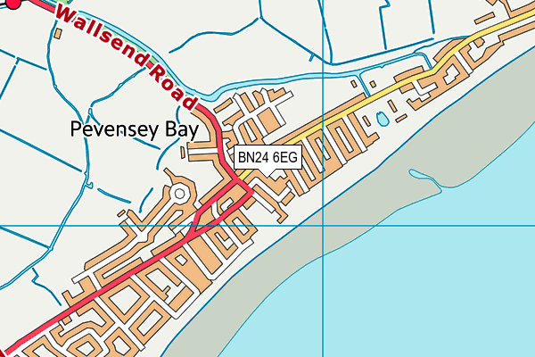 BN24 6EG map - OS VectorMap District (Ordnance Survey)