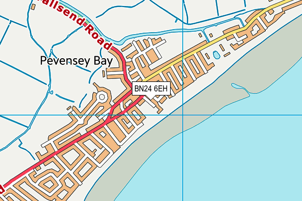 BN24 6EH map - OS VectorMap District (Ordnance Survey)