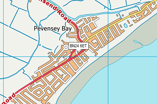 BN24 6ET map - OS VectorMap District (Ordnance Survey)