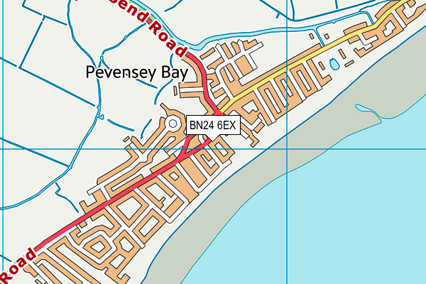 BN24 6EX map - OS VectorMap District (Ordnance Survey)