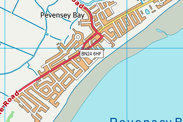 BN24 6HF map - OS VectorMap District (Ordnance Survey)