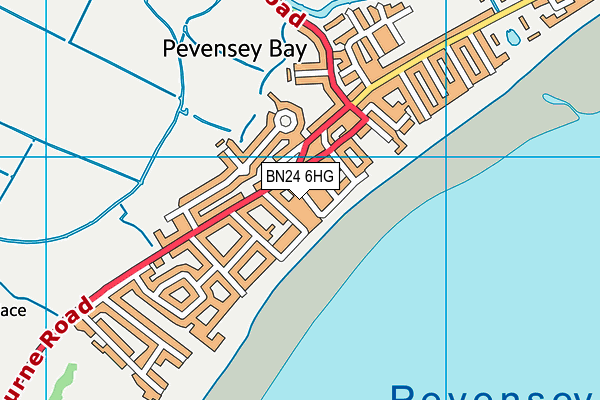 BN24 6HG map - OS VectorMap District (Ordnance Survey)