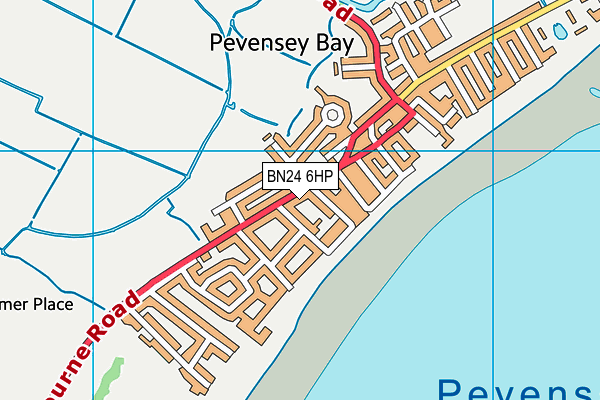 BN24 6HP map - OS VectorMap District (Ordnance Survey)