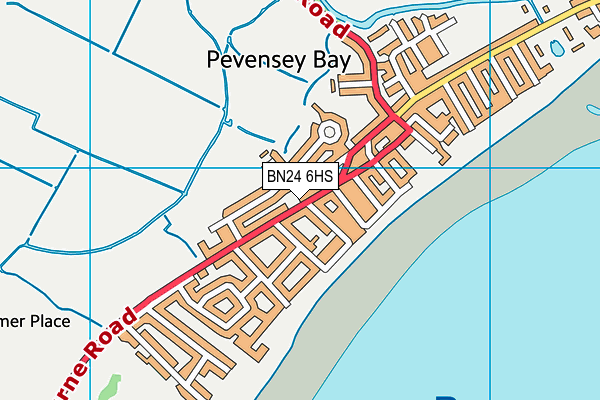 BN24 6HS map - OS VectorMap District (Ordnance Survey)