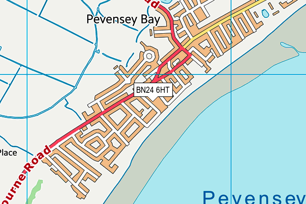 BN24 6HT map - OS VectorMap District (Ordnance Survey)