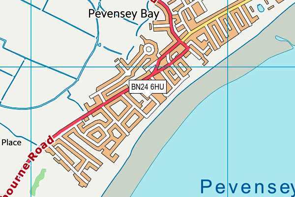 BN24 6HU map - OS VectorMap District (Ordnance Survey)