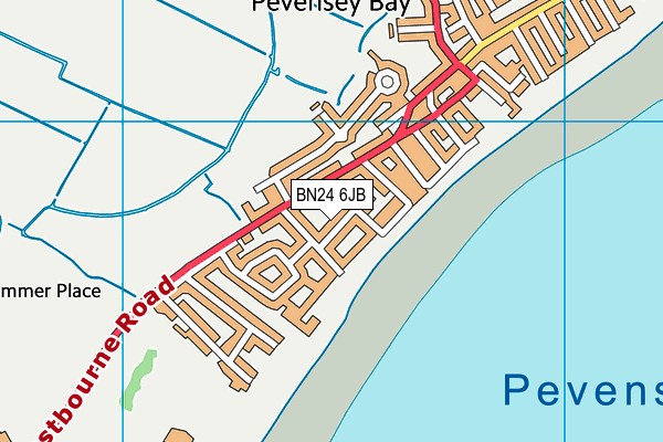 BN24 6JB map - OS VectorMap District (Ordnance Survey)