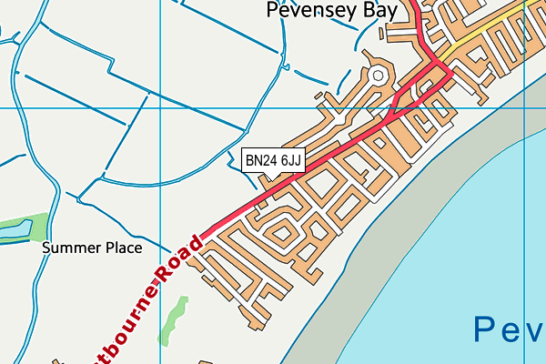 BN24 6JJ map - OS VectorMap District (Ordnance Survey)