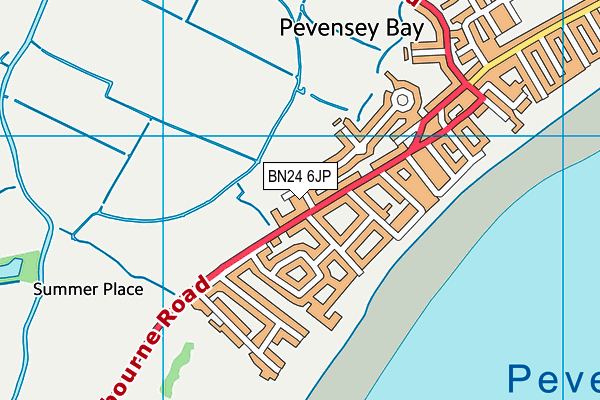 BN24 6JP map - OS VectorMap District (Ordnance Survey)