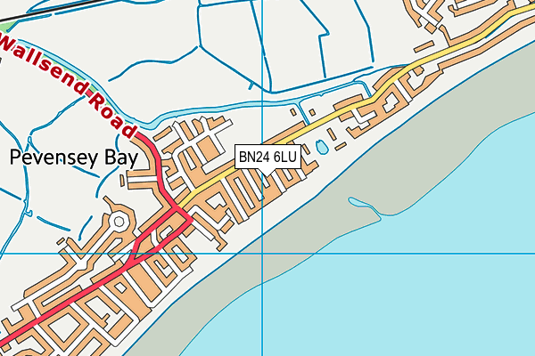 BN24 6LU map - OS VectorMap District (Ordnance Survey)