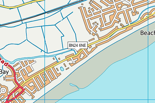 BN24 6NE map - OS VectorMap District (Ordnance Survey)