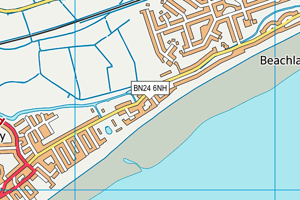 BN24 6NH map - OS VectorMap District (Ordnance Survey)