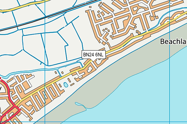 BN24 6NL map - OS VectorMap District (Ordnance Survey)