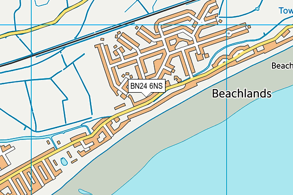 BN24 6NS map - OS VectorMap District (Ordnance Survey)