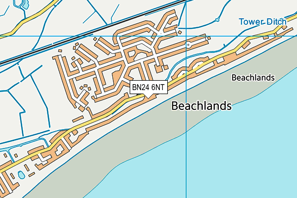 BN24 6NT map - OS VectorMap District (Ordnance Survey)